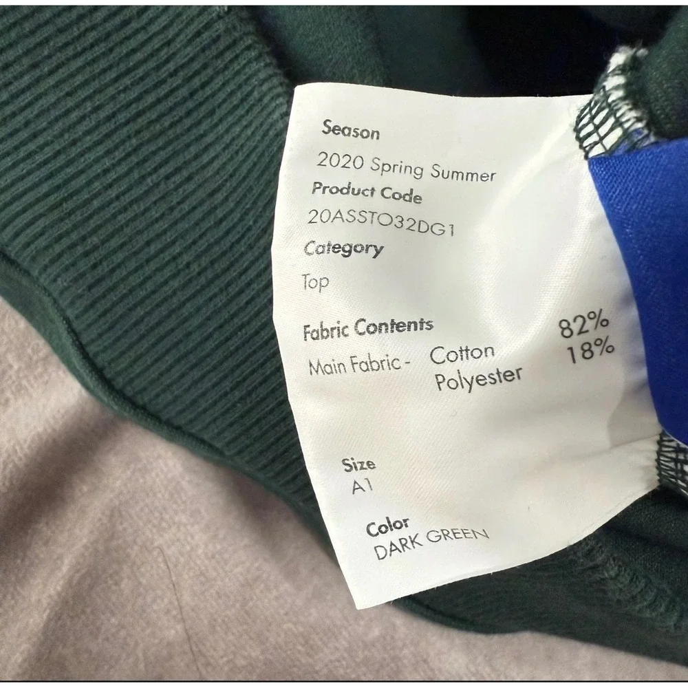 Ader Error Invaders Dark Green Sweatshirt SS20 20ASSTO32DG1 Mens A1